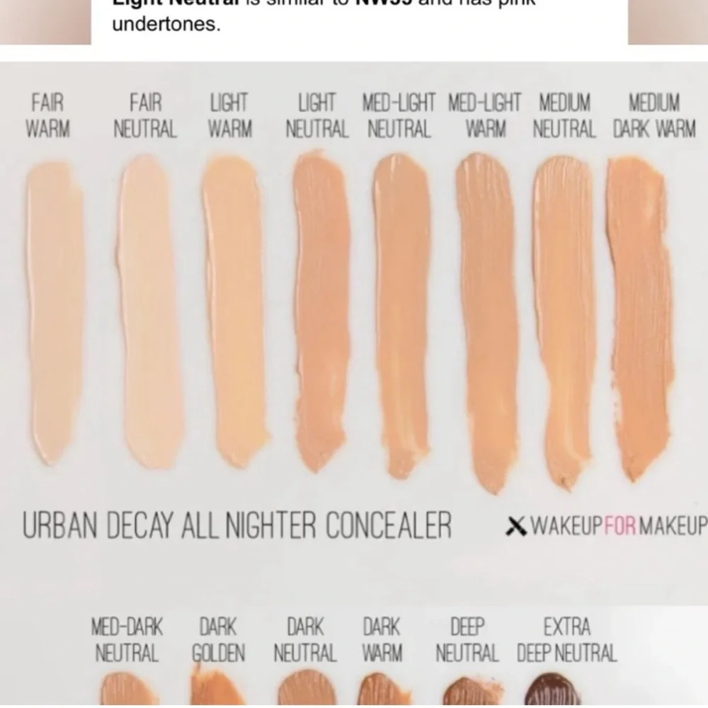 Urban Decay Concealer - Fair Warm and Fair Neutral Shades